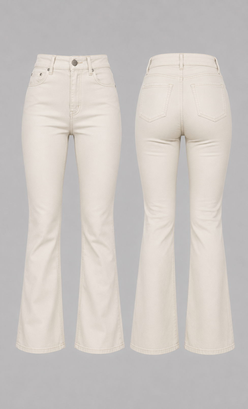 Notchural Kouture High-Waist Wax Jeans