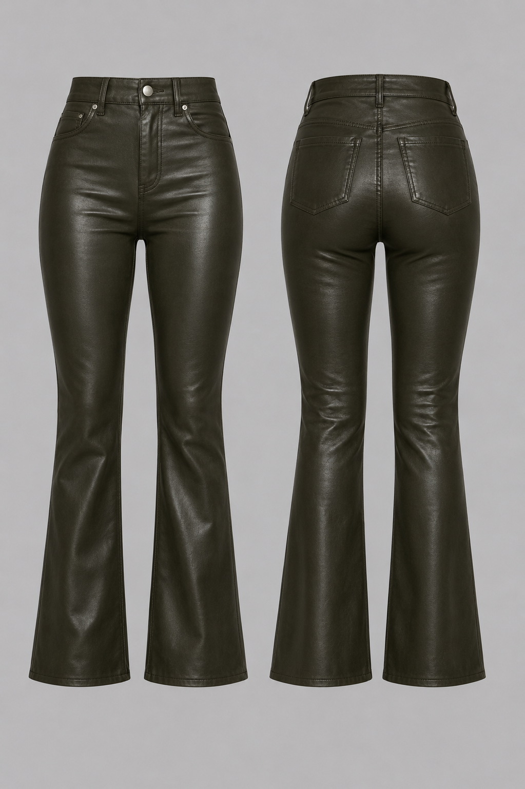 Notchural Kouture High-Waist Wax Jeans