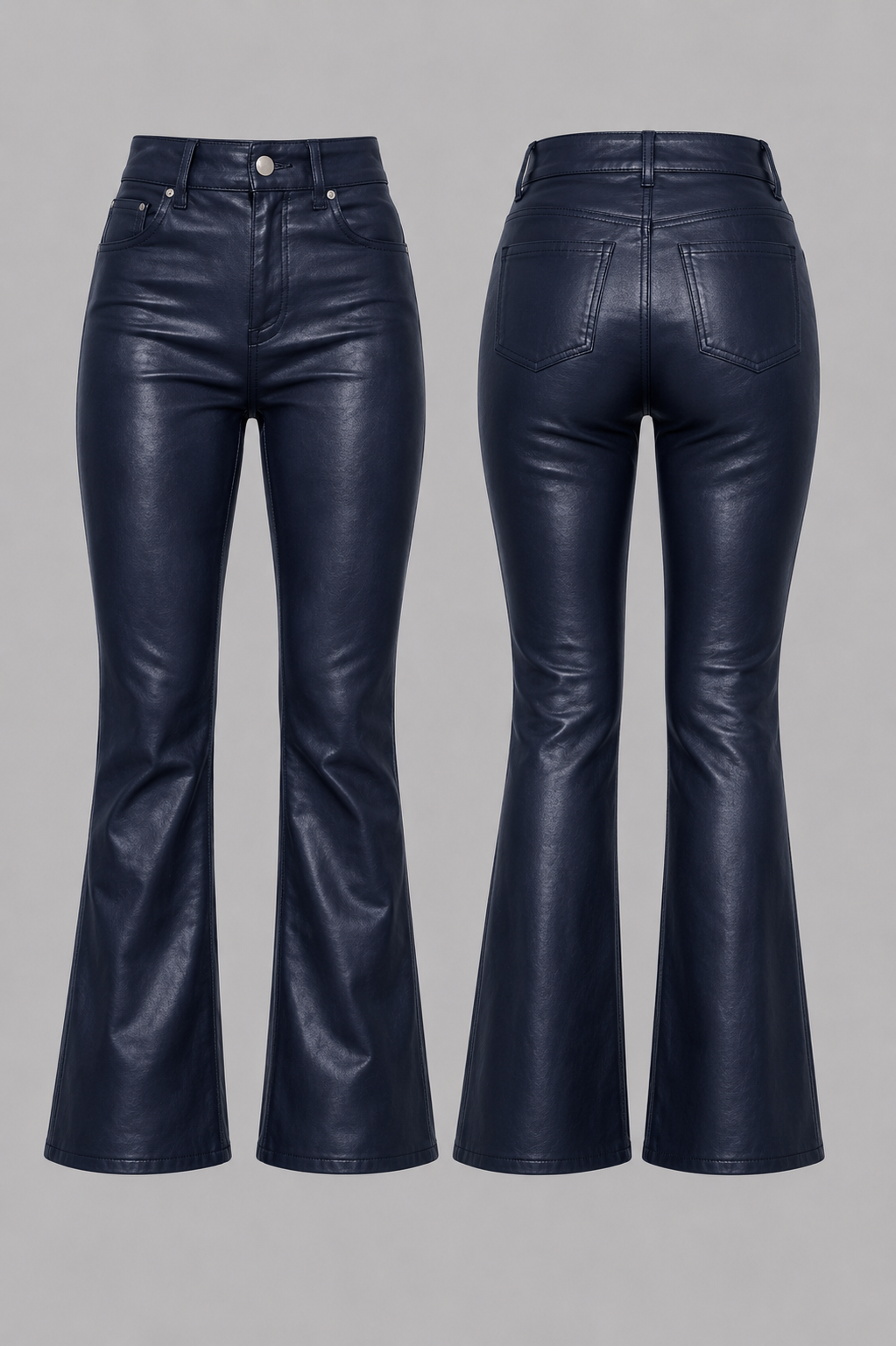 Notchural Kouture High-Waist Wax Jeans